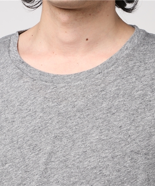 WEGO（ウィゴー）の「WEGO/リヨセルサイドスリットロングカットソー（Tシャツ/カットソー・メンズ・ホワイト系その他5/杢グレー/ホワイト/レッド系その他5・LARGE/MEDIUM）」の17枚目の写真