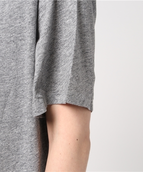 WEGO（ウィゴー）の「WEGO/リヨセルサイドスリットロングカットソー（Tシャツ/カットソー・メンズ・ホワイト系その他5/杢グレー/ホワイト/レッド系その他5・LARGE/MEDIUM）」の6枚目の写真