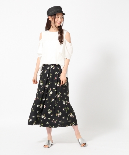 GLOBAL WORK（グローバルワーク）の「【吸水速乾】2WAYオープンショルダーTシャツ/759631（Tシャツ/カットソー・レディース・グレー/ネイビー/オレンジ/ピンク系その他/グリーン/ホワイト/ブルー系その他・LARGE/MEDIUM）」の20枚目の写真