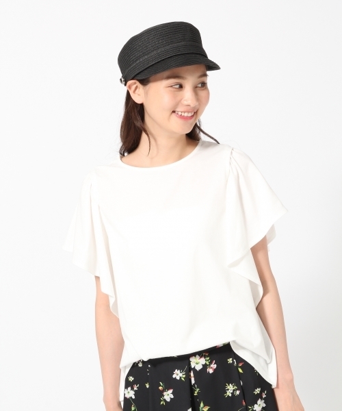 GLOBAL WORK（グローバルワーク）の「【吸水速乾】2WAYオープンショルダーTシャツ/759631（Tシャツ/カットソー・レディース・グレー/ネイビー/オレンジ/ピンク系その他/グリーン/ホワイト/ブルー系その他・LARGE/MEDIUM）」の15枚目の写真
