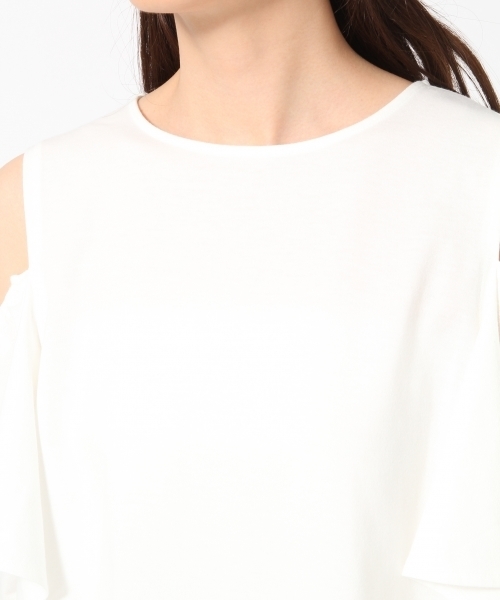 GLOBAL WORK（グローバルワーク）の「【吸水速乾】2WAYオープンショルダーTシャツ/759631（Tシャツ/カットソー・レディース・グレー/ネイビー/オレンジ/ピンク系その他/グリーン/ホワイト/ブルー系その他・LARGE/MEDIUM）」の19枚目の写真