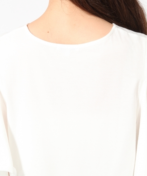 GLOBAL WORK（グローバルワーク）の「【吸水速乾】2WAYオープンショルダーTシャツ/759631（Tシャツ/カットソー・レディース・グレー/ネイビー/オレンジ/ピンク系その他/グリーン/ホワイト/ブルー系その他・LARGE/MEDIUM）」の10枚目の写真