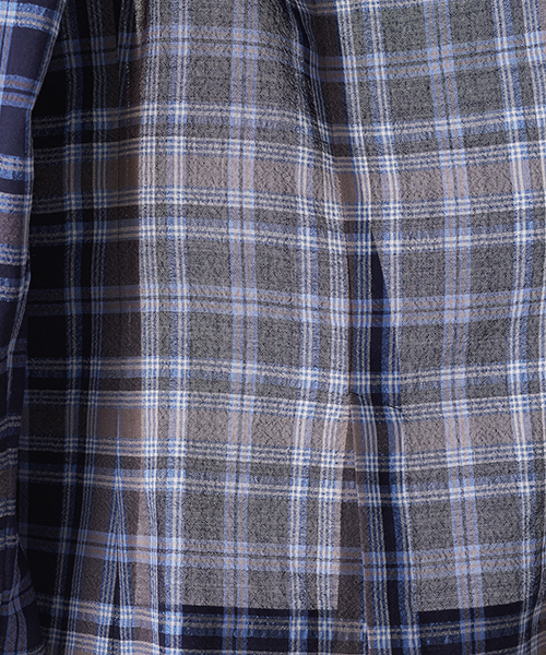 UNITED TOKYO（ユナイテッドトウキョウ）の「シアーチェックジャケット（テーラードジャケット・レディース・ネイビー・1/2）」の9枚目の写真