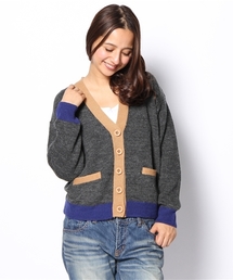 Ray BEAMS | Ray BEAMS / 配色トリム V カーディガン(カーディガン/ボレロ)