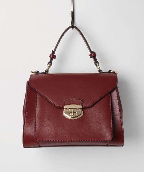 VitaFelice（ヴィータフェリーチェ）の「【牛革/カウレザー】クラシカル2way牛革キューブバッグ [sentino/センティノ]（ハンドバッグ・レディース・グレー/ベージュ系その他/ワイン/オフホワイト・FREE）」の21枚目の写真