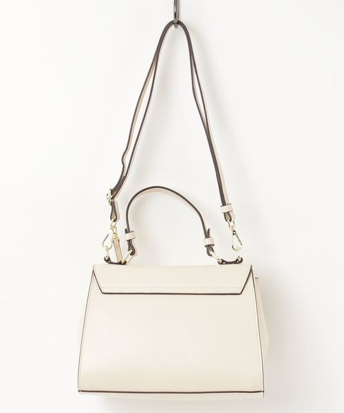 VitaFelice（ヴィータフェリーチェ）の「【牛革/カウレザー】クラシカル2way牛革キューブバッグ [sentino/センティノ]（ハンドバッグ・レディース・グレー/ベージュ系その他/ワイン/オフホワイト・FREE）」の9枚目の写真