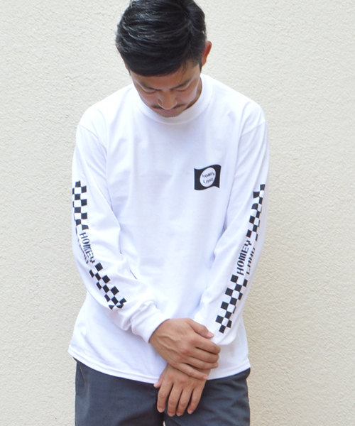 ROOPTOKYO（ループトウキョウ）の「Homeyland/ホーミーランド　F/C LONG SLEEVE TEE（Tシャツ/カットソー・メンズ・ホワイト/ブラック/オレンジ・M/L）」の2枚目の写真