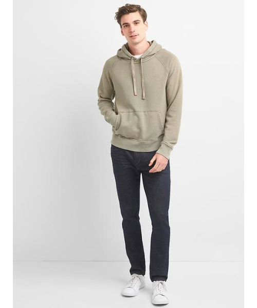 GAP（ギャップ）の「Gap フレンチテリー プルオーバーパーカー（パーカー・メンズ・ベージュ/エンジ/ブラック/ホワイト・XS/S/M/L/XL）」の7枚目の写真