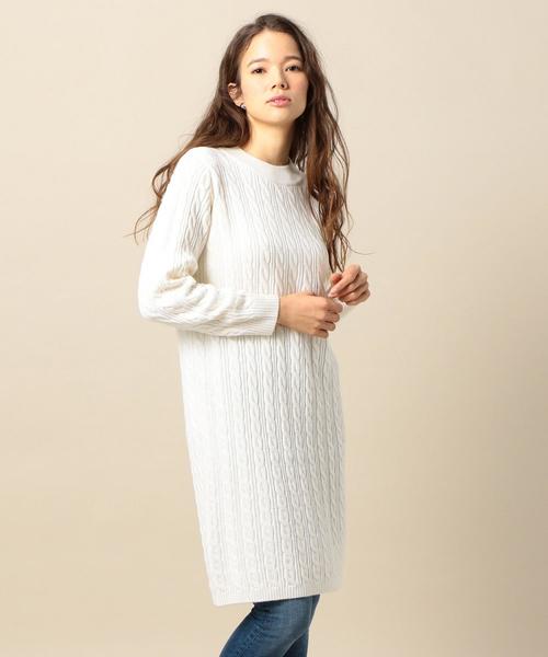 Beauty Youth United Arrows ビューティアンドユースユナイテッドアローズ の By ウールアクリルケーブルニットワンピース ワンピース Wear