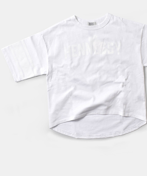 kha:ki（カーキ）の「「kha:ki/カーキ」ビッグシルエットフットボールTシャツ（Tシャツ/カットソー・レディース・ホワイト/ブラック・1）」の9枚目の写真