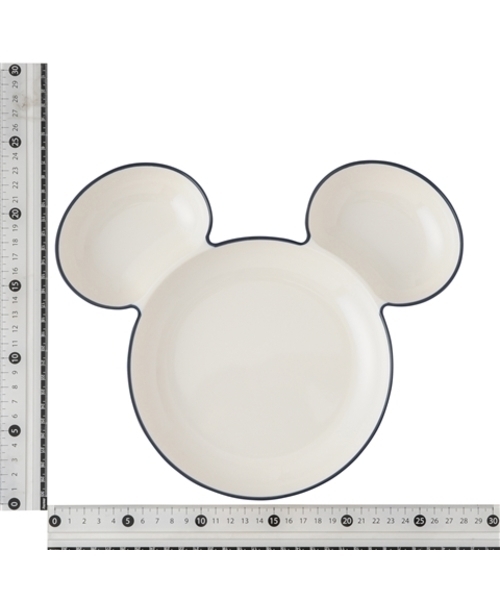 Disney(ディズニー)の「ディズニー ミッキー メラミンセパレートプレート リム アイボリーxネイビー(キッチンツール・レディース・マルチ・FREE)」の6枚目の写真