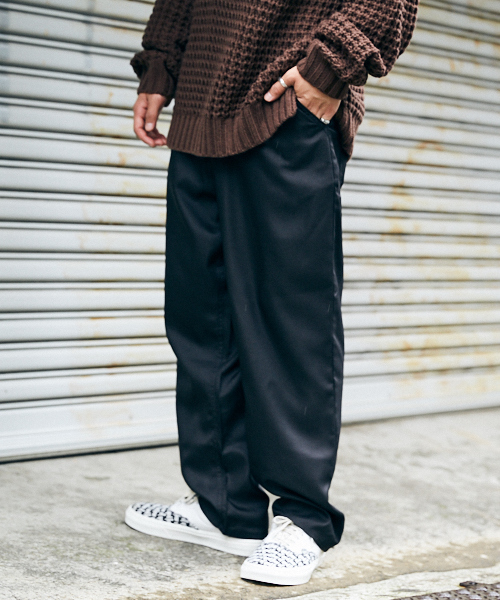 kutir(クティール)の「【Youtuber JUN紹介アイテム】wide tapered PANTS / ワイドテーパードパンツ チェック(その他パンツ・メンズ・ブラック/ネイビー/グレー/グレー系その他/ダークブラウン/ブラック系その他/ライトベージュ/ブラウン系その他/チャコールグレー/ブルー系その他/ブラック系その他2・MEDIUM/LARGE/SMALL)」の4枚目の写真