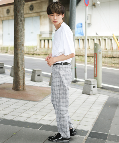kutir(クティール)の「【Youtuber JUN紹介アイテム】wide tapered PANTS / ワイドテーパードパンツ チェック(その他パンツ・メンズ・ブラック/ネイビー/グレー/グレー系その他/ダークブラウン/ブラック系その他/ライトベージュ/ブラウン系その他/チャコールグレー/ブルー系その他/ブラック系その他2・MEDIUM/LARGE/SMALL)」の22枚目の写真