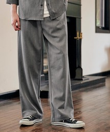MONO-MART | T/R タック ワイドパンツ テーパードスラックス(スラックス)