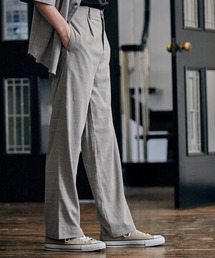 MONO-MART | T/R タック ワイドパンツ テーパードスラックス 2019(スラックス)
