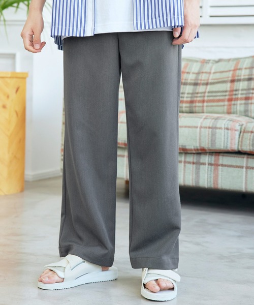 MONO-MART(モノマート)の「T/R タック ワイドパンツ テーパードスラックス(スラックス・メンズ・チャコールグレー/ブラック/ネイビー/ブラック系その他/ブラウン/グレー系その他/モカ/イエロー系その他/グレー系その他2・M/L)」の11枚目の写真