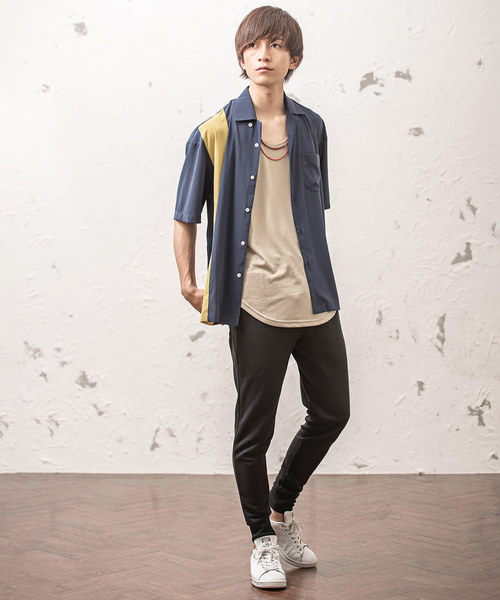 MinoriTY(マイノリティ)の「【MinoriTY】タンクトップ レギュラー丈 裾ラウンドタイプ レイヤード Tシャツ重ね着用 ノースリーブ メンズ(タンクトップ・メンズ・ホワイト/ライトグレー/ブラック/ピンク/モカ/ブラック×ホワイト/ラベンダー・M/L)」の14枚目の写真