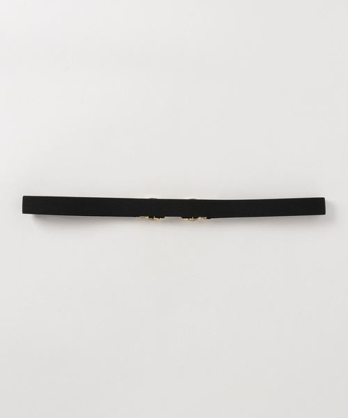 archives（アルシーヴ）の「リボンバックルゴムベルト（ベルト・レディース・ブラック/ブラウン・MEDIUM）」の3枚目の写真