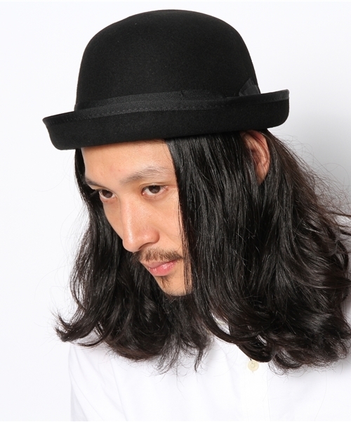 WEGO（ウィゴー）の「WEGO/フェルトボーラーハット（ハット・メンズ・ブラック/ダークグレー/ワイン・FREE）」の8枚目の写真