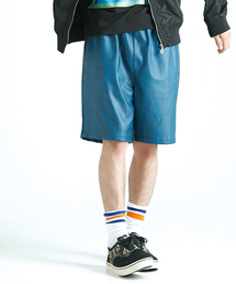 WEGO/フェイクレザーショーツ
