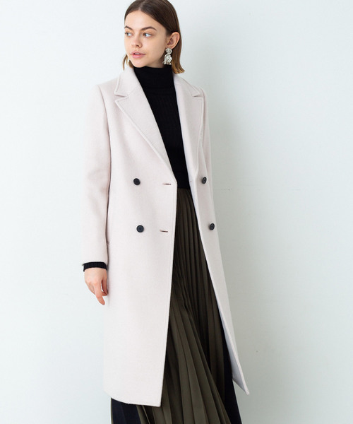 STUDIOUS（ステュディオス）の「【STUDIOUS】ダブルブレスト チェスターコート（チェスターコート・レディース・ブラック/ベージュ/グレー/カーキ/アイボリー/ライトグレー・1/0）」の15枚目の写真