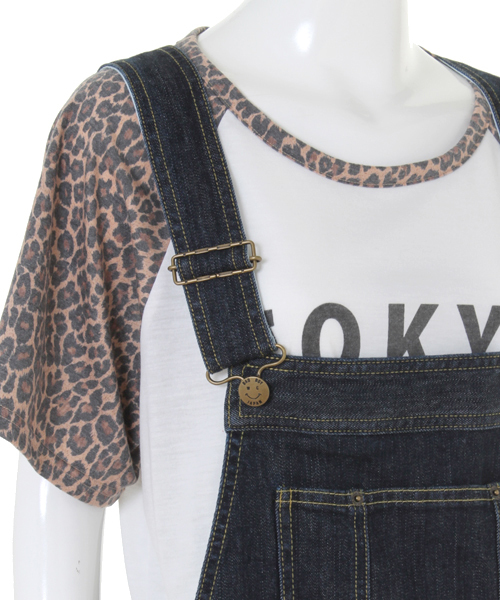 WC（ダブル シー）の「wc/デニムスキニーサロペット（サロペット/オーバーオール・レディース・インディゴブルー/ブラック・MEDIUM/SMALL）」の6枚目の写真