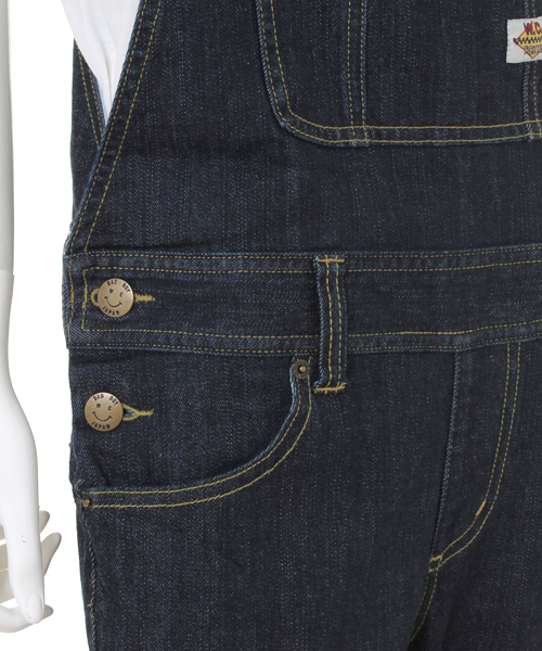 WC（ダブル シー）の「wc/デニムスキニーサロペット（サロペット/オーバーオール・レディース・インディゴブルー/ブラック・MEDIUM/SMALL）」の9枚目の写真