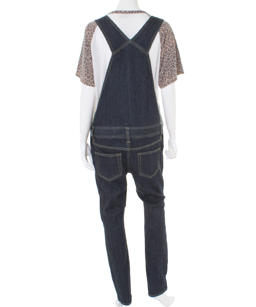 WC（ダブル シー）の「wc/デニムスキニーサロペット（サロペット/オーバーオール・レディース・インディゴブルー/ブラック・MEDIUM/SMALL）」の10枚目の写真