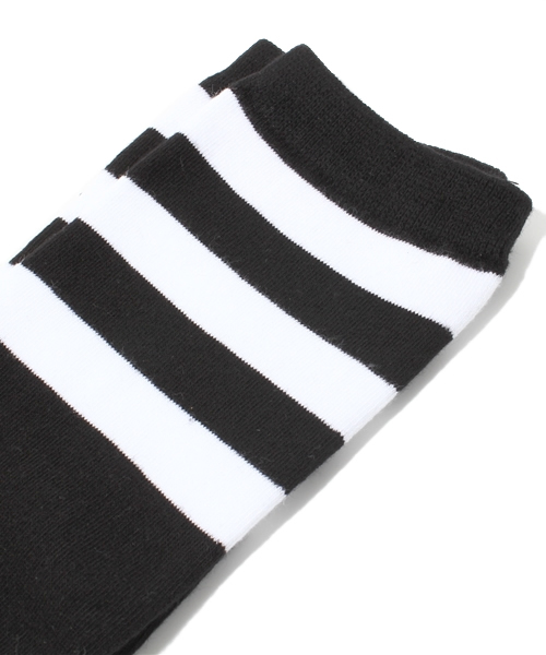 WEGO(ウィゴー)の「WEGO/ラインハイソックス(ソックス/靴下・レディース・ホワイト/ブラック/ブルー/レッド・FREE)」の5枚目の写真