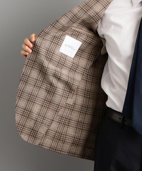 Green Label Relaxing チェックテーラードダブルジャケット green label relaxing（グリーンレーベルリラクシング）の「C/LI