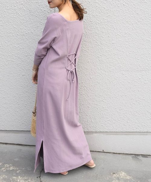 SHIPS（シップス）の「ランダムテレコリボンワンピース◇（ワンピース・レディース・ホワイト/ライトグリーン/ピンク・ONE SIZE）」の14枚目の写真