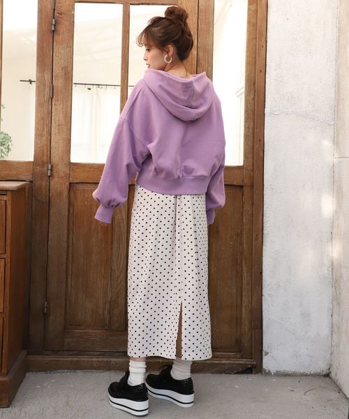 nice claup 花柄プリント ハーフジップパーカー nice claup 花柄プリント ハーフジップパーカー one after