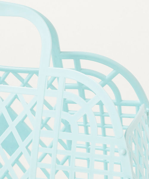 Ray BEAMS（レイビームス）の「SunJellies / カゴバッグ S（かごバッグ・レディース・ライトブルー/ピンク・ONE SIZE）」の12枚目の写真