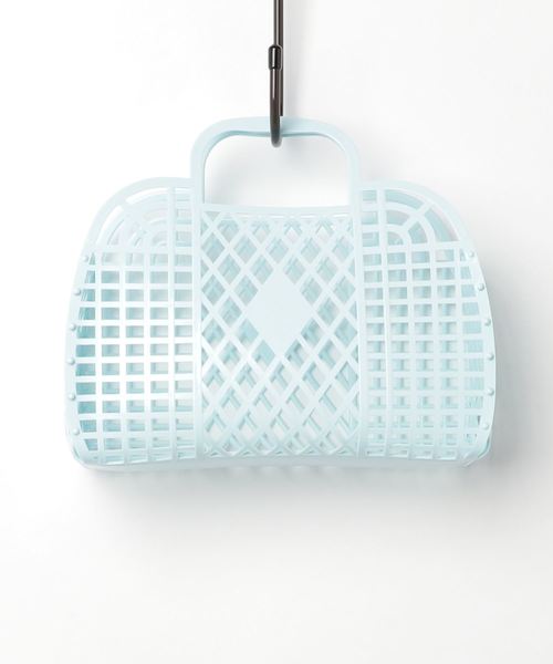 Ray BEAMS（レイビームス）の「SunJellies / カゴバッグ S（かごバッグ・レディース・ライトブルー/ピンク・ONE SIZE）」の15枚目の写真