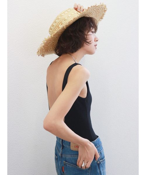 Ungrid（アングリッド）の「カップ付きボディスーツ（タンクトップ・レディース・ブラック/グレー/オフホワイト・FREE）」の6枚目の写真