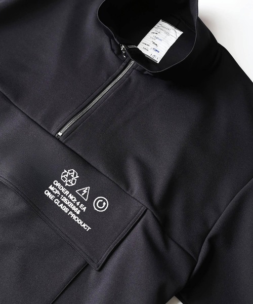 SHAREEF(シャリーフ)の「GEORGETTE JQ HALF-ZIP S/S(Tシャツ/カットソー・メンズ・ホワイト/ライム/ラベンダー/ブラック/ホワイト系その他・1/3/2)」の7枚目の写真