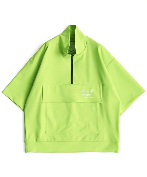 SHAREEF(シャリーフ)の「GEORGETTE JQ HALF-ZIP S/S(Tシャツ/カットソー・メンズ・ホワイト/ライム/ラベンダー/ブラック/ホワイト系その他・1/3/2)」の11枚目の写真