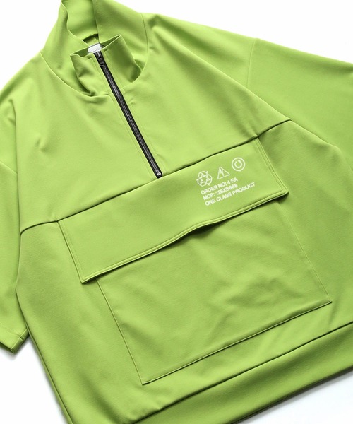 SHAREEF(シャリーフ)の「GEORGETTE JQ HALF-ZIP S/S(Tシャツ/カットソー・メンズ・ホワイト/ライム/ラベンダー/ブラック/ホワイト系その他・1/3/2)」の12枚目の写真