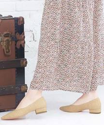 KOBE LETTUCE | チャンキーヒールVカットポインテッドトゥパンプス(パンプス)