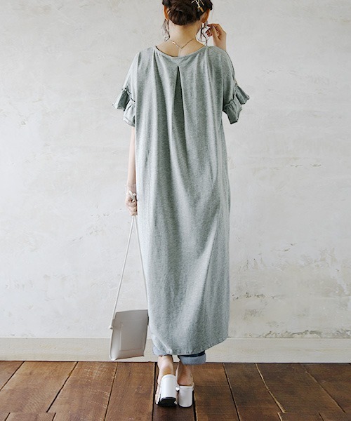 フリルスリーブコットンロングワンピース ワンピース And It アンドイット のファッション通販 Zozotown