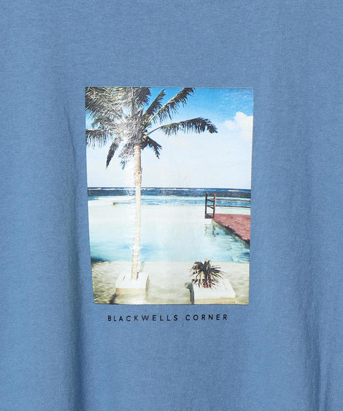 coen（コーエン）の「カラーフォトプリントTシャツ（Tシャツ/カットソー・メンズ・ホワイト/コバルトブルー・MEDIUM/LARGE/X-LARGE/SMALL）」の7枚目の写真