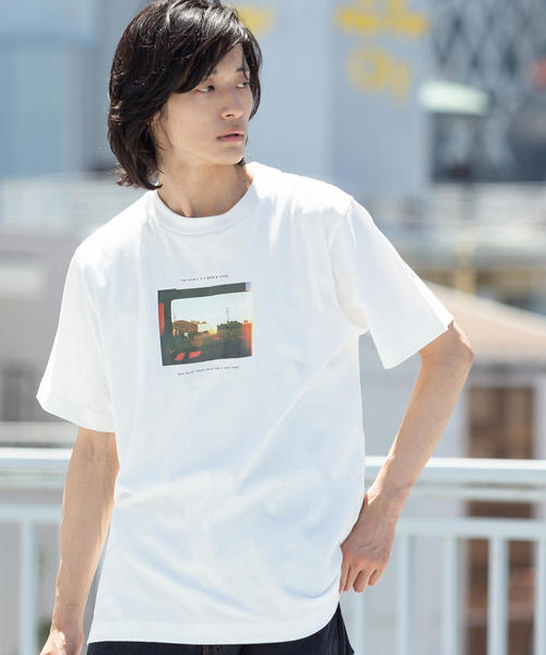 coen（コーエン）の「カラーフォトプリントTシャツ（Tシャツ/カットソー・メンズ・ホワイト/コバルトブルー・MEDIUM/LARGE/X-LARGE/SMALL）」の12枚目の写真