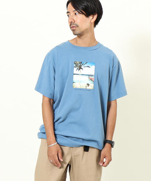 coen（コーエン）の「カラーフォトプリントTシャツ（Tシャツ/カットソー・メンズ・ホワイト/コバルトブルー・MEDIUM/LARGE/X-LARGE/SMALL）」の14枚目の写真