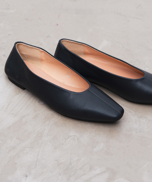 Aunt Marie's（アントマリーズ）の「AUNT MARIE'S Flat Pumps（パンプス・レディース・ブラック/モカ・MEDIUM/LARGE）」の6枚目の写真
