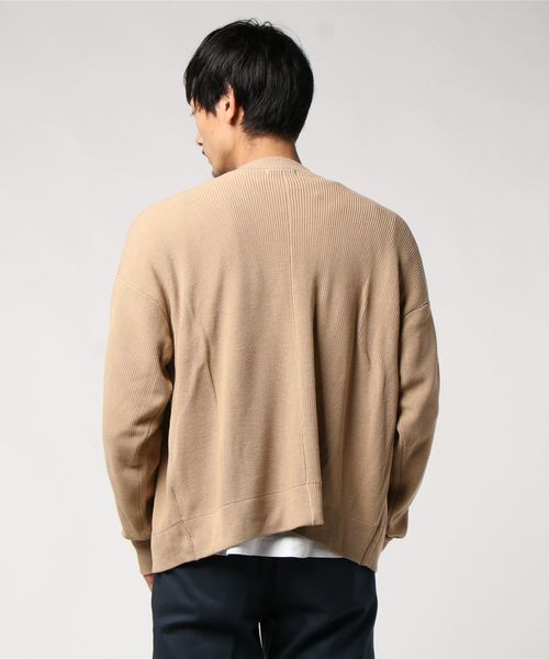 WEGO（ウィゴー）の「WEGO/カラーリンキングノーカラーカーディガン（カーディガン/ボレロ・メンズ・ブラック/ベージュ/ブルー系その他・MEDIUM/LARGE）」の5枚目の写真