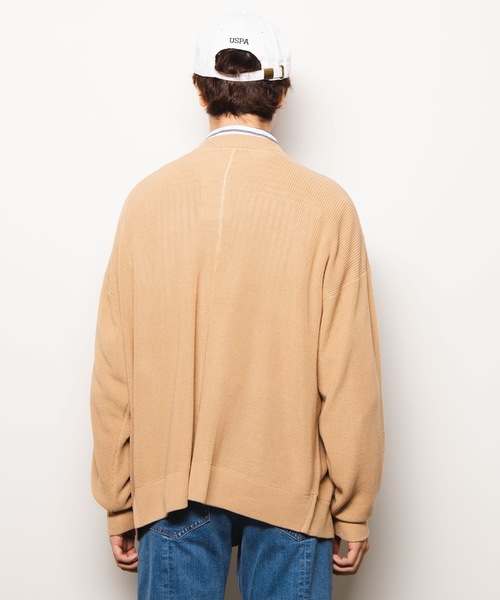 WEGO（ウィゴー）の「WEGO/カラーリンキングノーカラーカーディガン（カーディガン/ボレロ・メンズ・ブラック/ベージュ/ブルー系その他・MEDIUM/LARGE）」の11枚目の写真