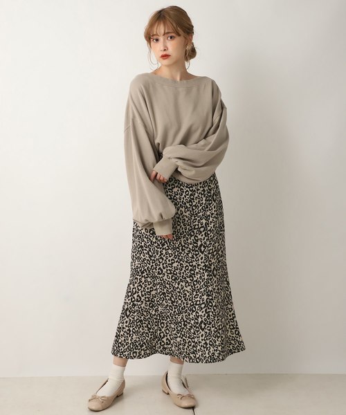 one after another NICE CLAUP（ワンアフターアナザーナイスクラップ）の「はらこベルト付きチューリップスカート（スカート・レディース・ブラウン系その他/ベージュ系その他/チェック/ブルー系その他・FREE）」の12枚目の写真