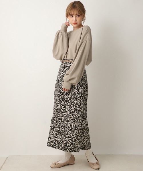 one after another NICE CLAUP（ワンアフターアナザーナイスクラップ）の「はらこベルト付きチューリップスカート（スカート・レディース・ブラウン系その他/ベージュ系その他/チェック/ブルー系その他・FREE）」の13枚目の写真