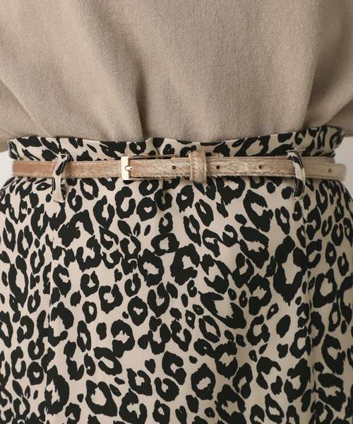 one after another NICE CLAUP（ワンアフターアナザーナイスクラップ）の「はらこベルト付きチューリップスカート（スカート・レディース・ブラウン系その他/ベージュ系その他/チェック/ブルー系その他・FREE）」の14枚目の写真