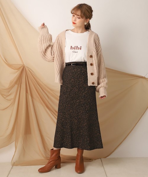 one after another NICE CLAUP（ワンアフターアナザーナイスクラップ）の「はらこベルト付きチューリップスカート（スカート・レディース・ブラウン系その他/ベージュ系その他/チェック/ブルー系その他・FREE）」の18枚目の写真